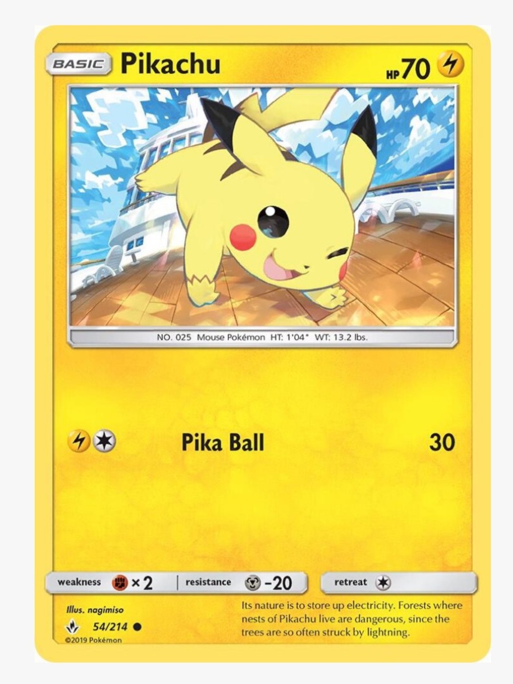 Pikachu SM Unbroken Bonds Pokemon Trading Card